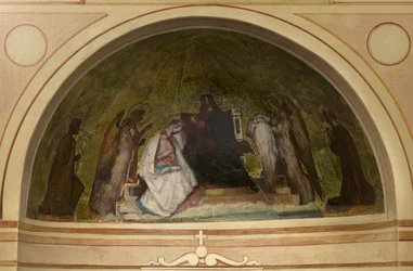 Finished model for the Chapel of the Virgin in the Church of Saint-Philippe-du-Roule (third sketch): "The Coronation of the Virgin", between 1857 and 1860