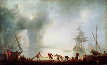 Dawn over Capri. Mist