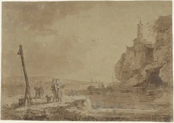 Small Harbor Beneath Cliffs