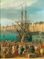 The Port of Marseille in the 18th Century (Detail)