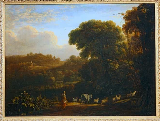Paysage au Soleil Couchant