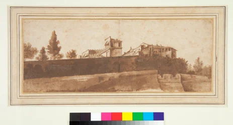 View of the Belvedere and the Fortification of the Vatican