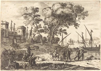 Coast Scene with an Artist