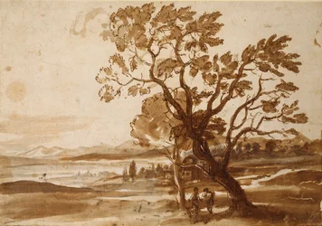 Landscape with Two Trees, c. 1638