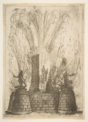 The Round Tower Ruptured to Reveal the Statue of the King of the Romans, 1637