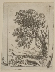 The Two Landscapes Left Tree, ca. 1630