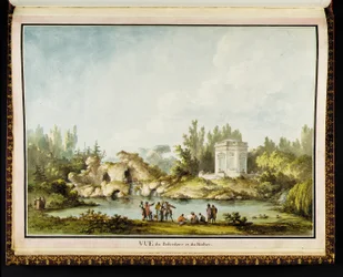 Vue du Belvédère et du Rocher, from Recueil des plans du Petit Trianon by Richard Mique