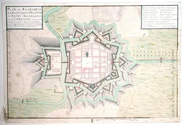 Plan of Saarlouis, from Traite de Fortifications