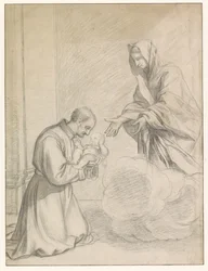 Saint Cajetan of Thiene Receiving the Christ Child from Mary