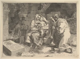 Holy Family Resting During the Flight into Egypt