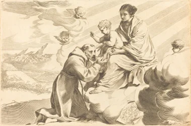 Saint Francis Adoring the Christ Child