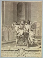 St. Peter Nolasque Carried to Offices by Angels