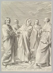 Sts. Anne, Joseph, Joachim, Bernard and John the Evangelist Parenté de la Vierge