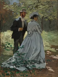 Bazille and Camille Study for Déjeuner sur l