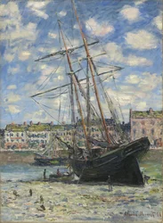 Boat Lying at Low Tide