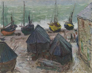 Boats on the Beach at Étretat
