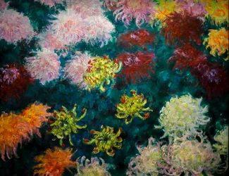 Chrysanthemums Bed