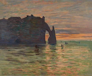 Sunset at Etretat