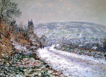Entrance to the Village of Vetheuil in Winter, 1880