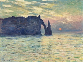 Rocks, Étretat, Sunset