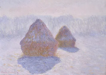 Haystacks (Effect of Snow and Sun)