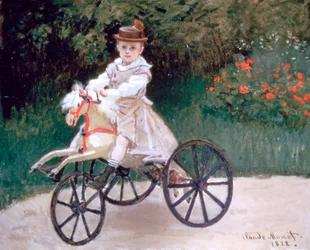 Jean Monet on a Mechanical Horse