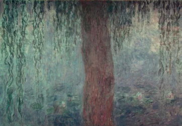 The Water Lily Pond with Willows, The Morning with Willows