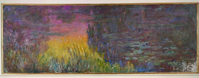 The Water Lily Pond without Willows, Sunset