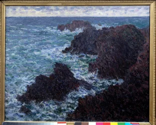 Les Roches de Belle Ile (Belle-Ile), la cote sauvage (Painting by Claude Monet, 19th century)
