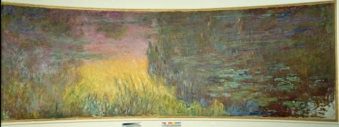 Water Lilies, Setting Sun, 1914-1926. Diptych of 2 x 3 m each part. Paris. Orangerie Museum