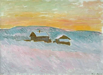 Norwegian Landscape, Blue Houses, 1895
