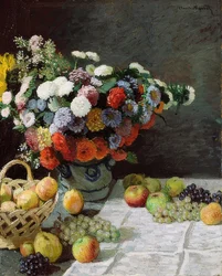 Still Life with Flowers and Fruits. 1869