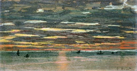 Sunset Over the Sea