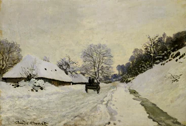 The Cart, or Road under Snow at Honfleur, 1865
