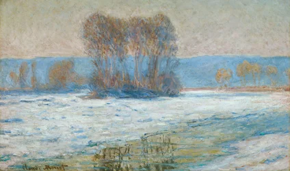 The Seine at Bennecourt, Winter