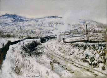 Train in the Snow at Argenteuil