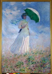 Woman With a Parasol Turned Toward the Right