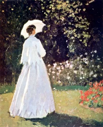 Woman in the Garden, Sainte Adresse (detail)