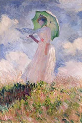Woman with Parasol Turned to the Left, 1886