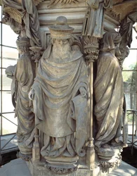 Zachariah. The base of the Well of Moses (sculpture)