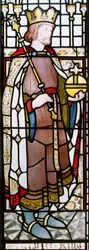 Henry II (detail from a window in the Great Hall)