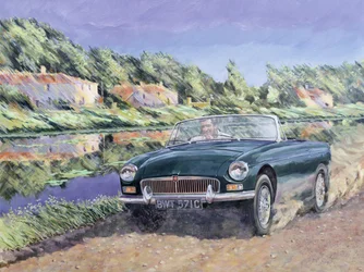 MGB by a French Canal