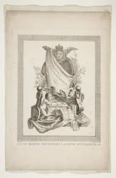 Eleven sheets from Nouveaux Trophees et Cartouches representant les arts et les sciences