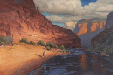 Canyon River Heron Glow