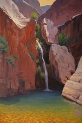 Hidden Desert Waterfall