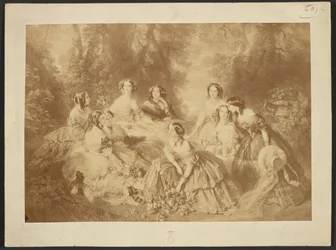 The Empress Eugenie Surrounded by Her Ladies in Waiting