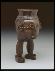 Cup in Form of Head on Two Legs, Lele People