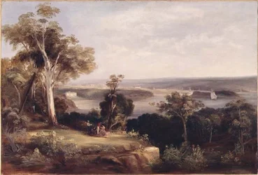 Wooded Landscape with a Distant View of Sydney