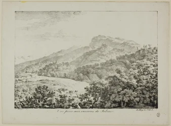 View Taken in the Region of Subiaco, from Views of Italy