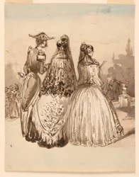 A Street Scene in Madrid, from Series 